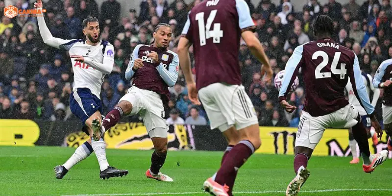 Son Heung-min và Tottenham Hotspur trong trận Aston Villa vs Tottenham Hotspur